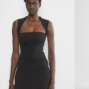 Aritzia Black flourish Top